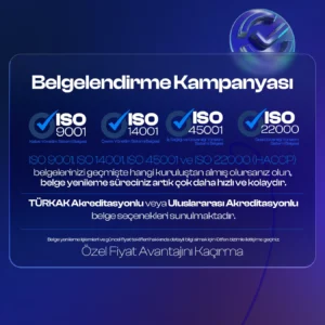 TÜRKAK Akreditasyonlu Belge Kampanyası